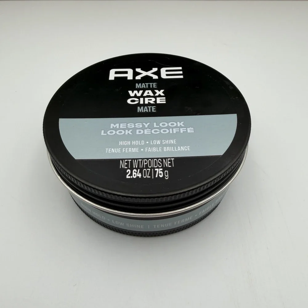 Axe Hair Messy Look Matte Wax 2.64 Ounce Men's Styling Agent High Hold Low Shine